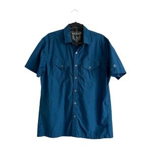 KUHL Mens Renegade Shirt Size Large Blue Check Print